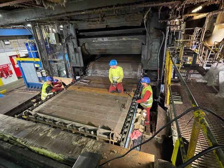 Refurbishment of curing oven